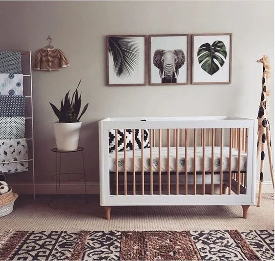 Modern safari cheap nursery decor